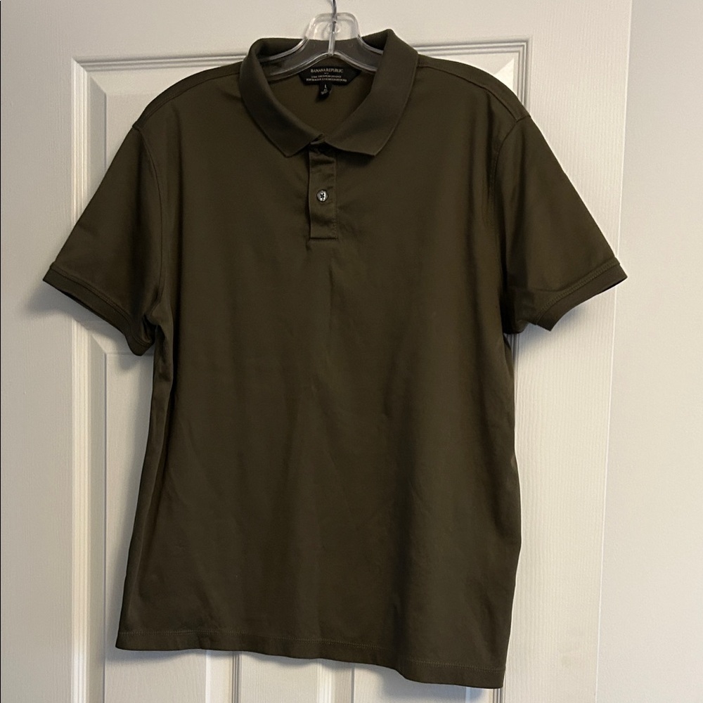 Banana Republic Dark Olive Polo Shirt